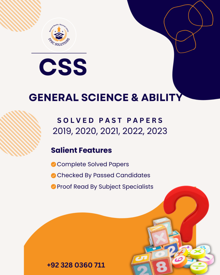 css general science and ability paper